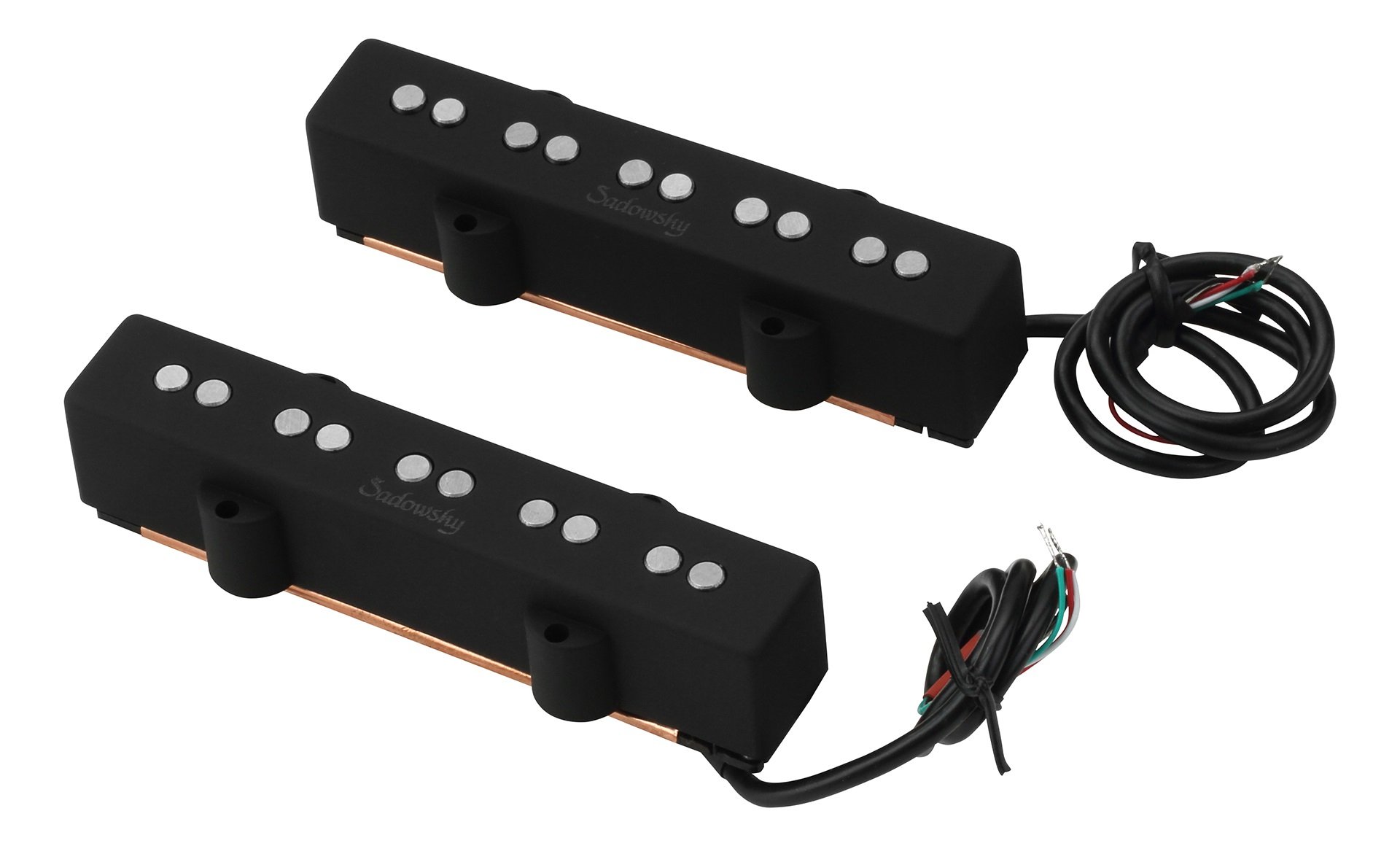 J/J-Style Bass Pickup Set Wide Noise-Cancelling Bridge & Neck