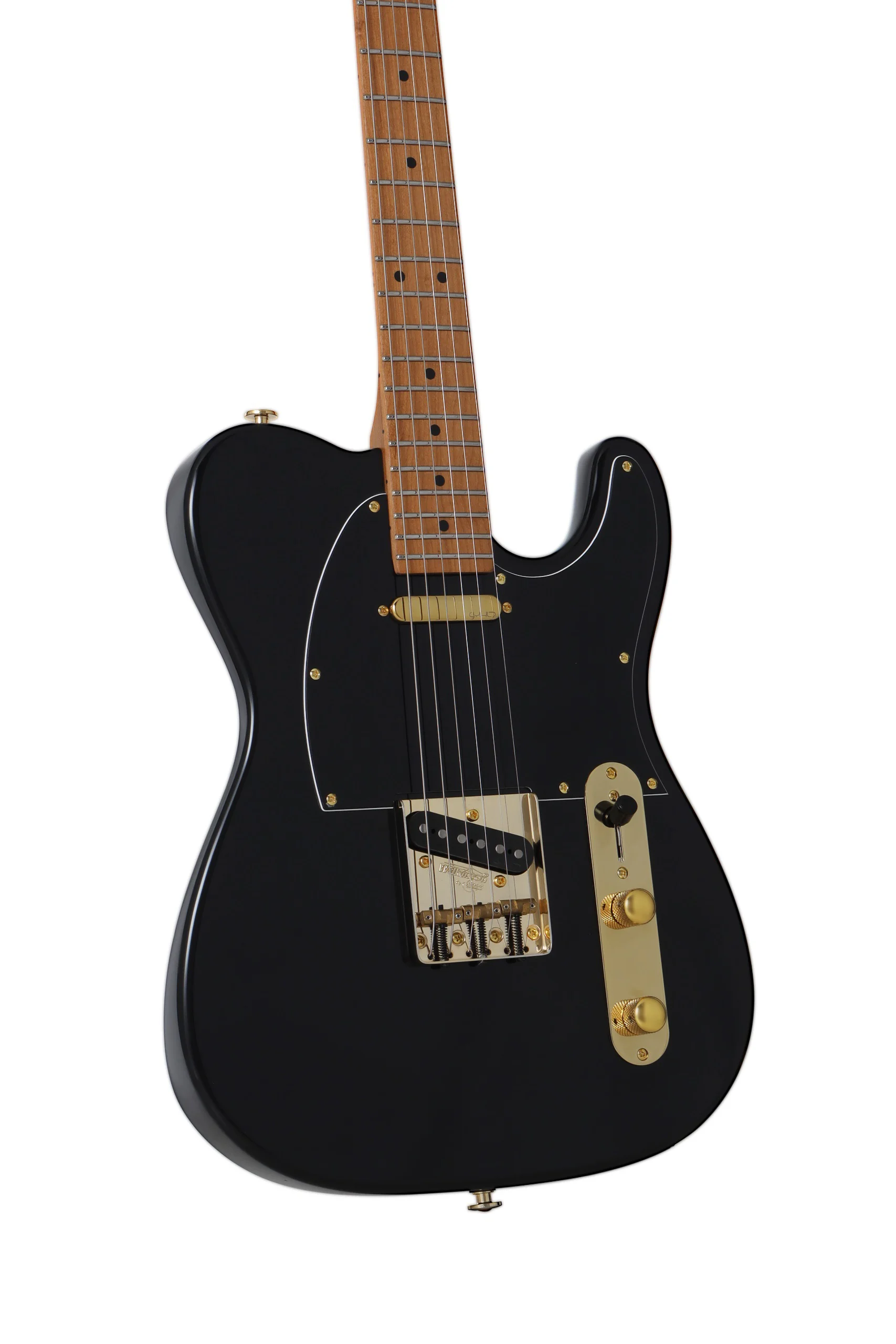 KT-Deluxe Gold Maple Black E-Gitarre