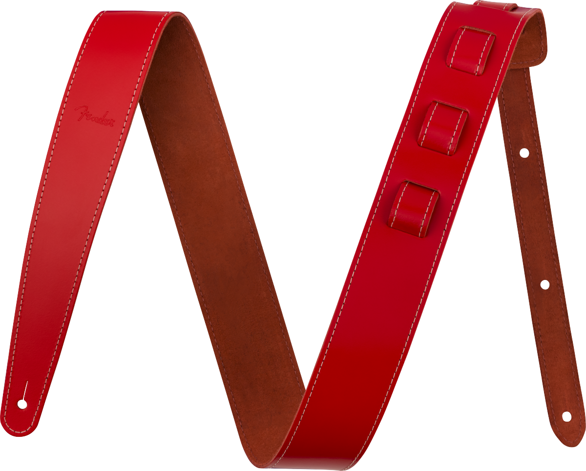 Essentials Leather Strap Red