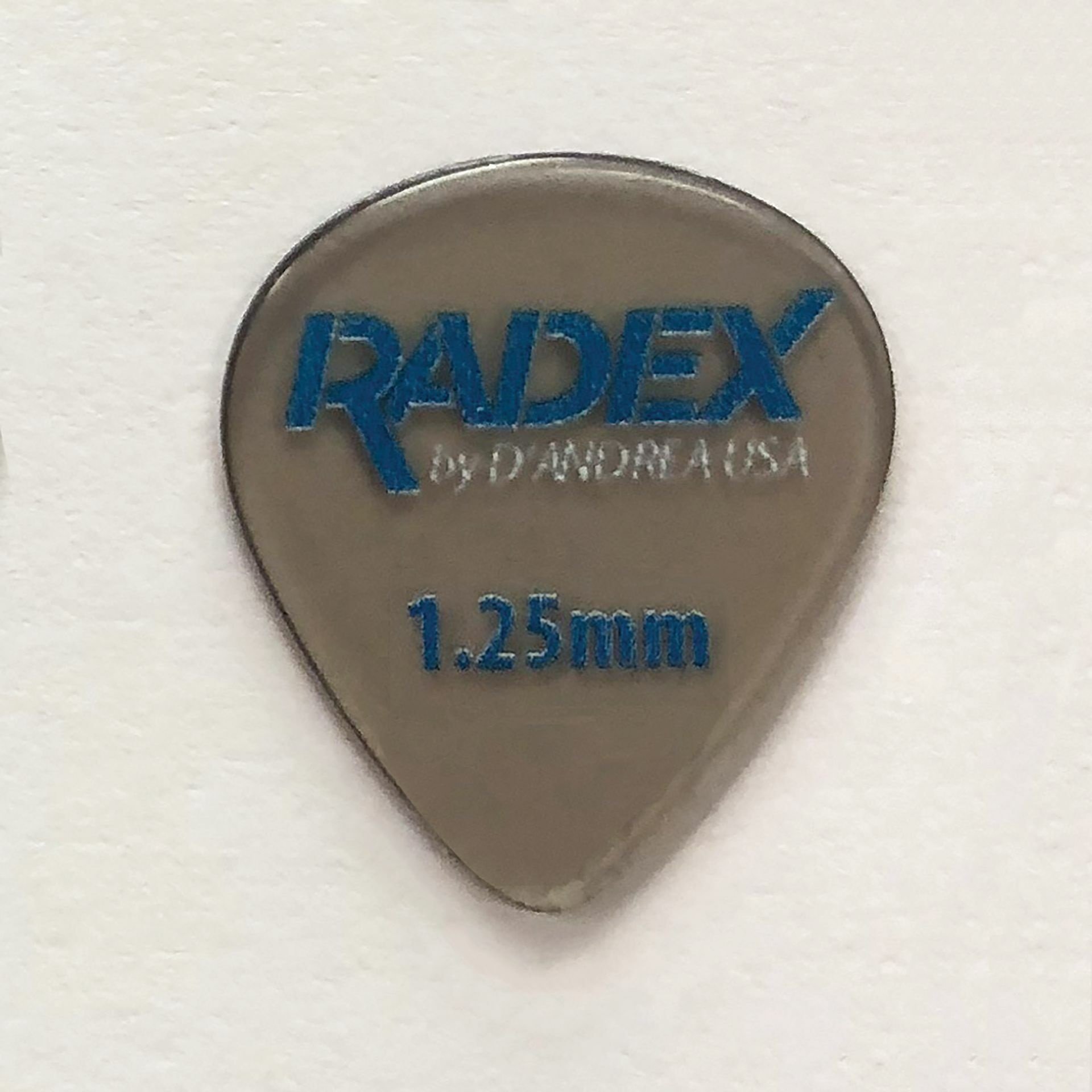 Radex Picks - 551 Shape (RDX551 1.25), 6 pcs Pick Pack, 1.25 mm, Smoke