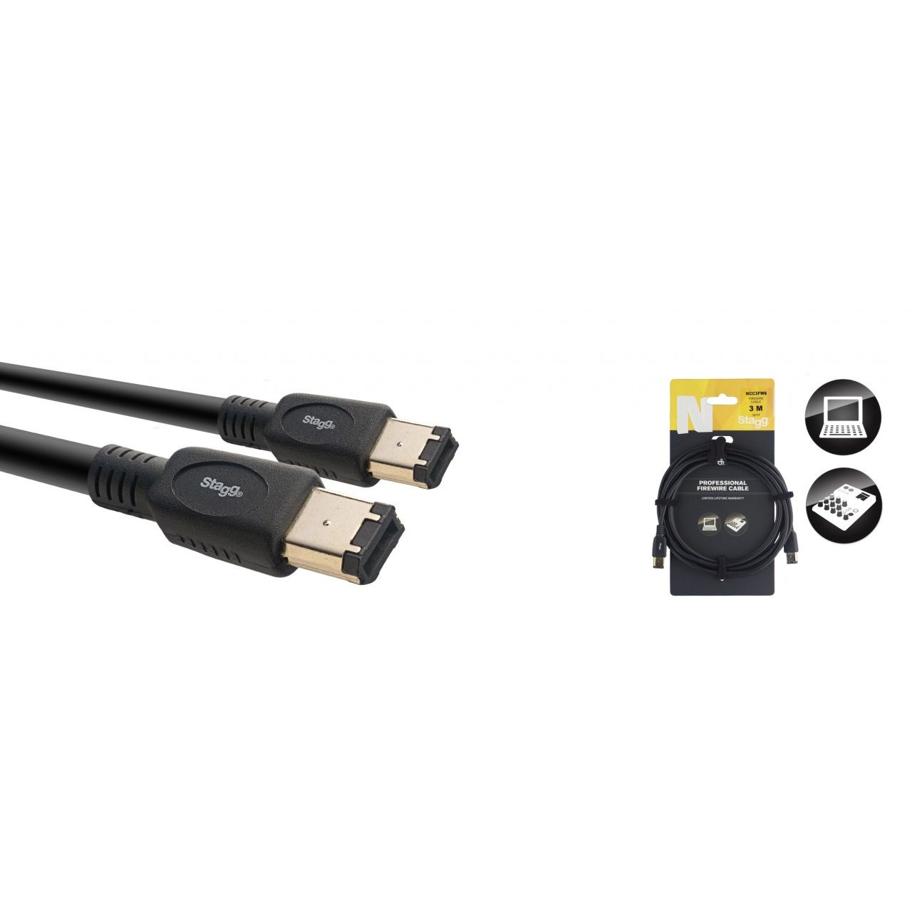 Firewire-Kabel - 6-Pin 400 - 3m