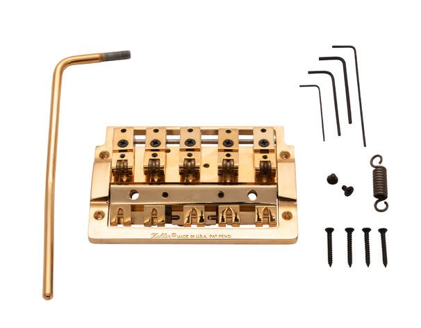 2415-XW5 - 5-String Bass Tremolo with Extra Wide Rearward Saddles - Gold