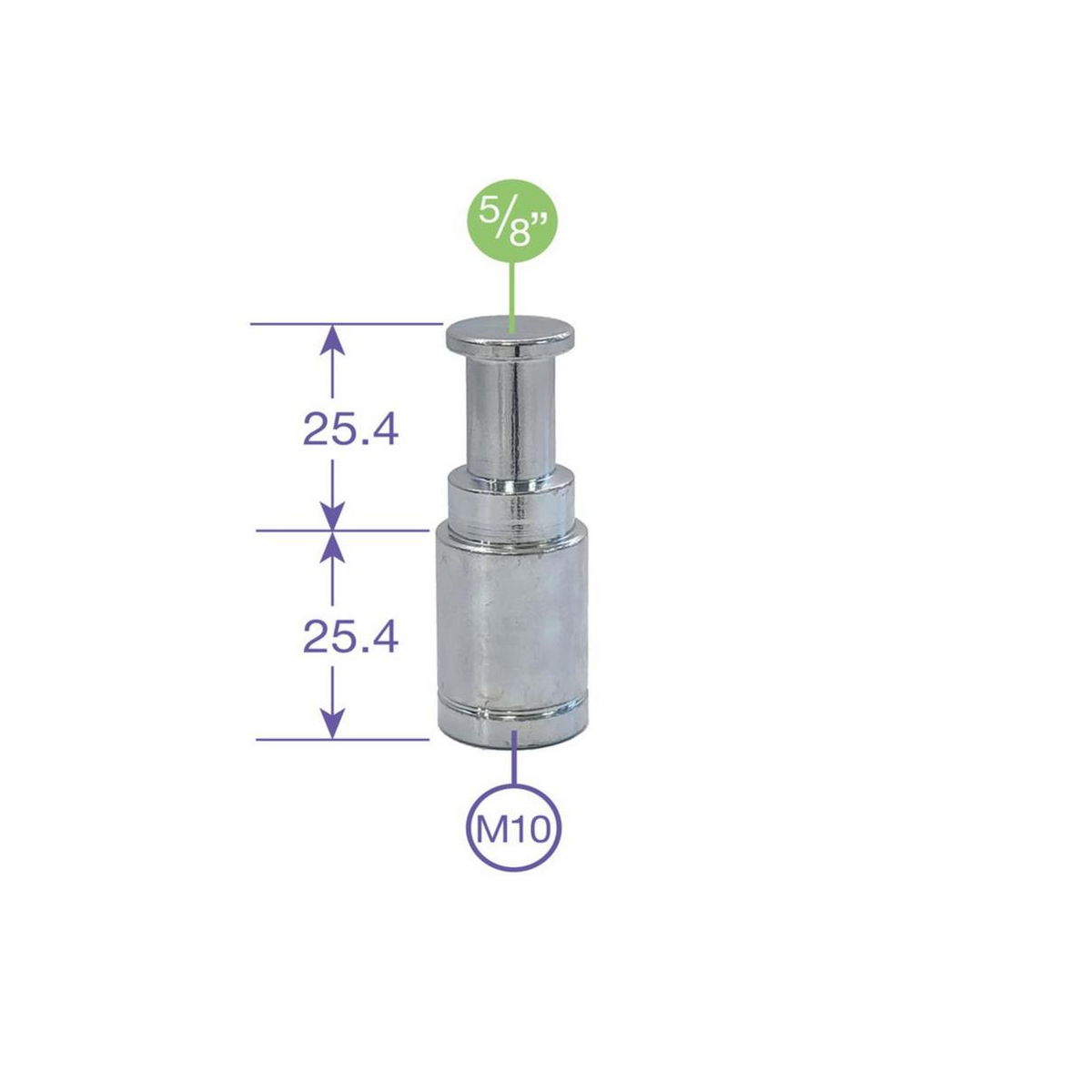 Manfrotto 187 - Adapter M10 M - 5/8'' Male