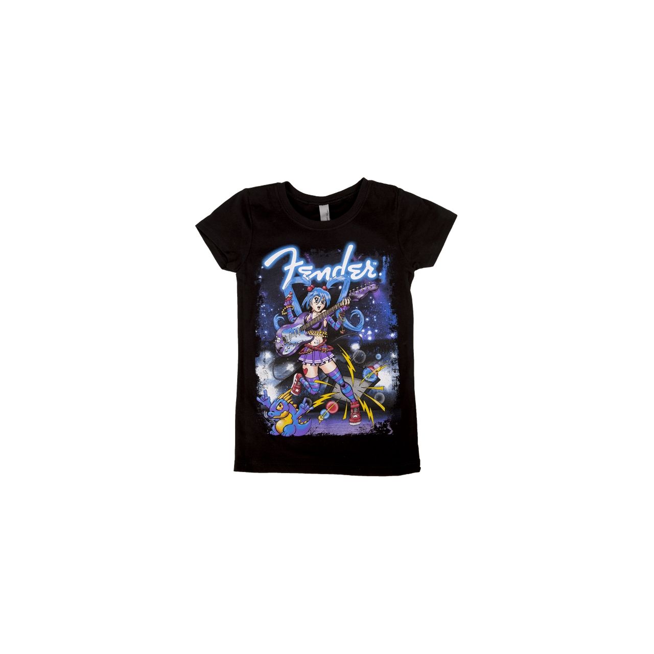 Girls' Anime Rocker T-Shirt / S (6 Jahre)