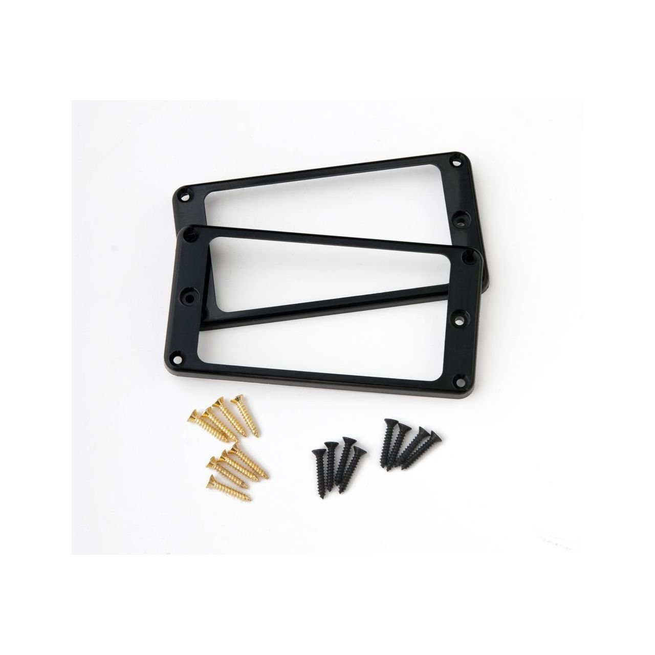Pickup rings, Humbucker, Straight, Black