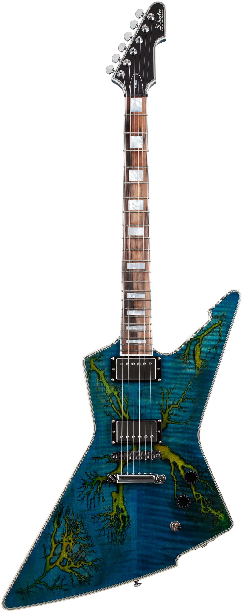 E-1 Electro Resin Transparent Blue E-Gitarre