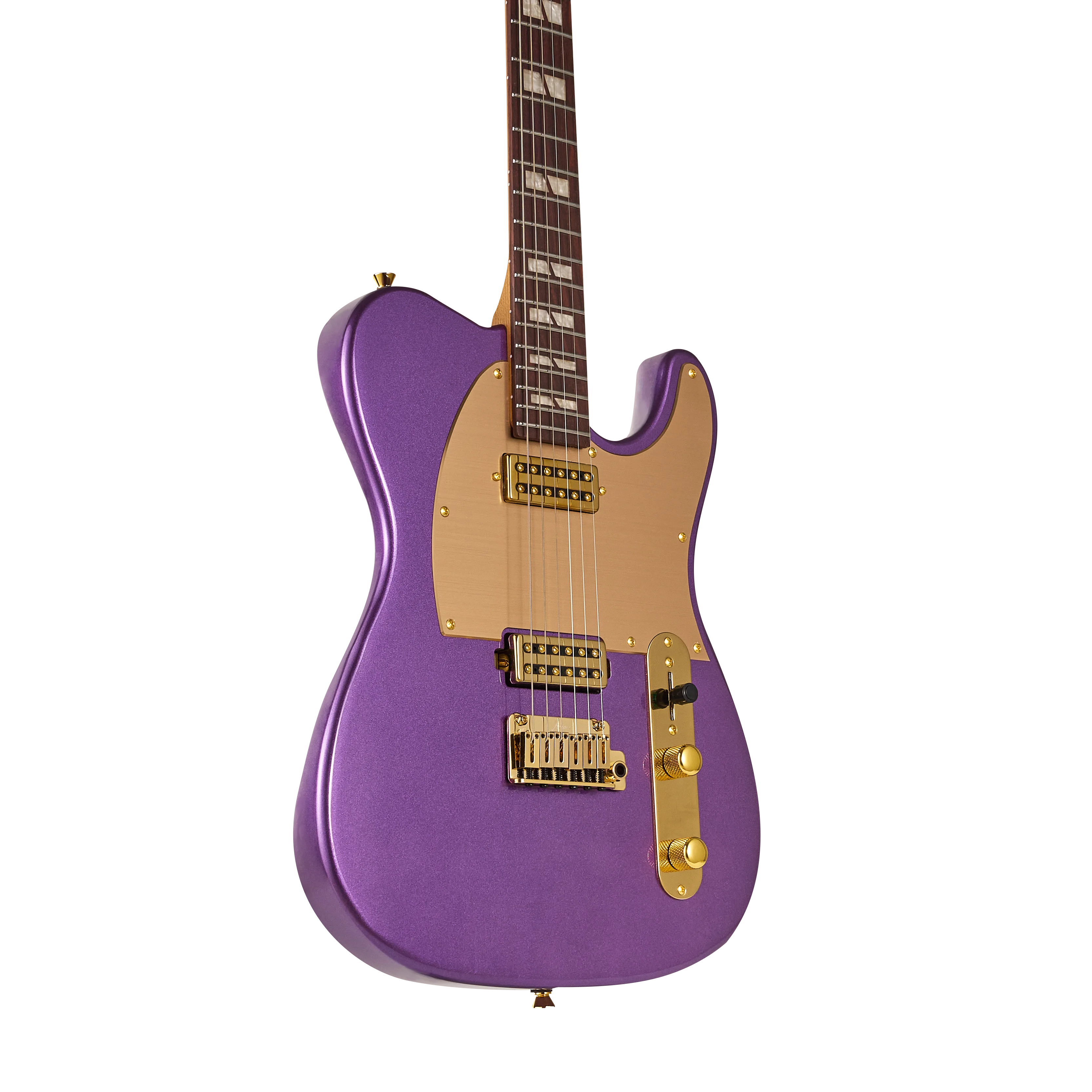 KT-Standard Gold HH Rosewood Pearl White E-Gitarre