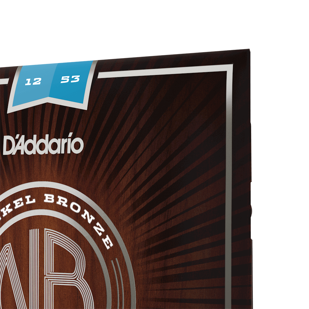 NB1253 Nickel Bronze Acoustic Guitar Strings, Light, 12-53