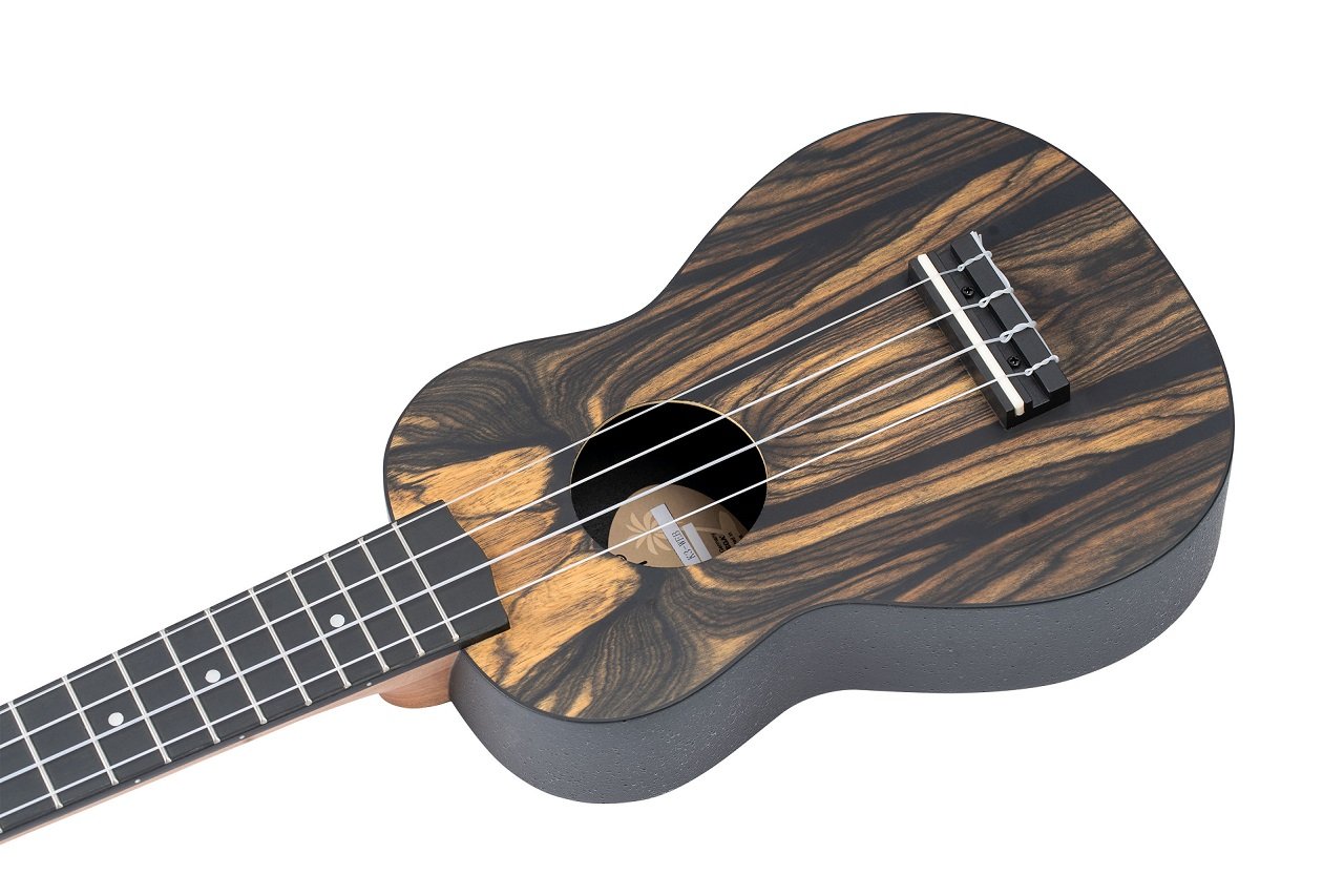 Keiki K3 "White Ebony" Sopran Ukulele Set