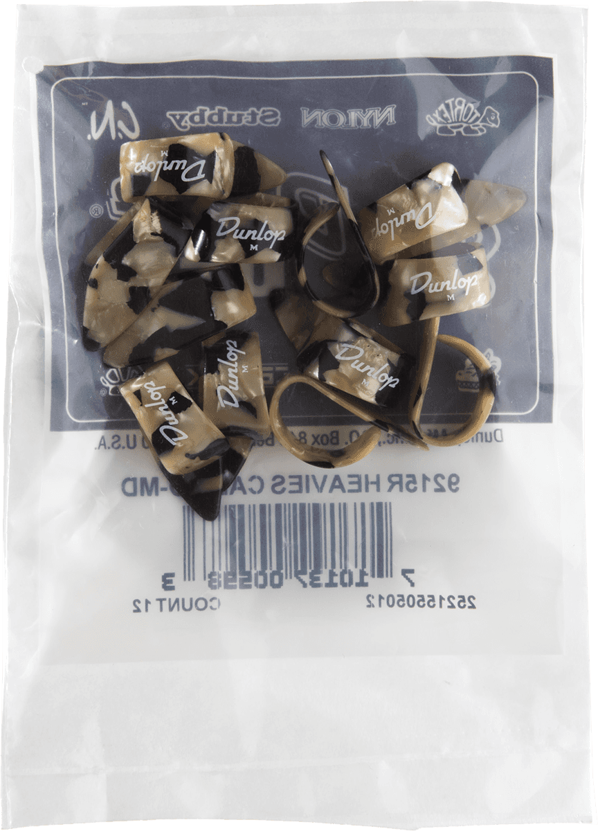 9215R - Heavies Thumbpicks, 12 pcs.. calico, medium