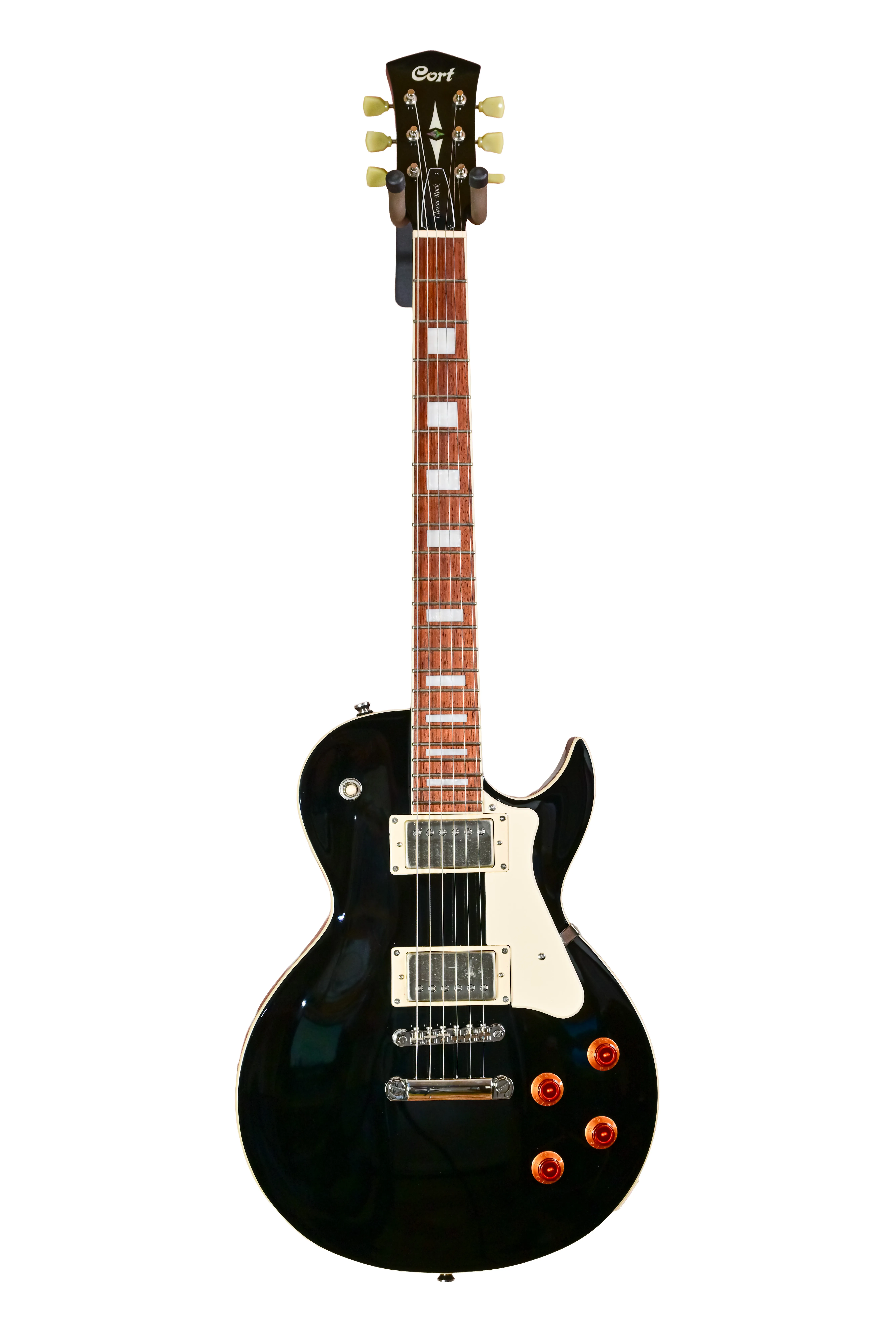 CR200 Single-Cut E-Gitarre Schwarz