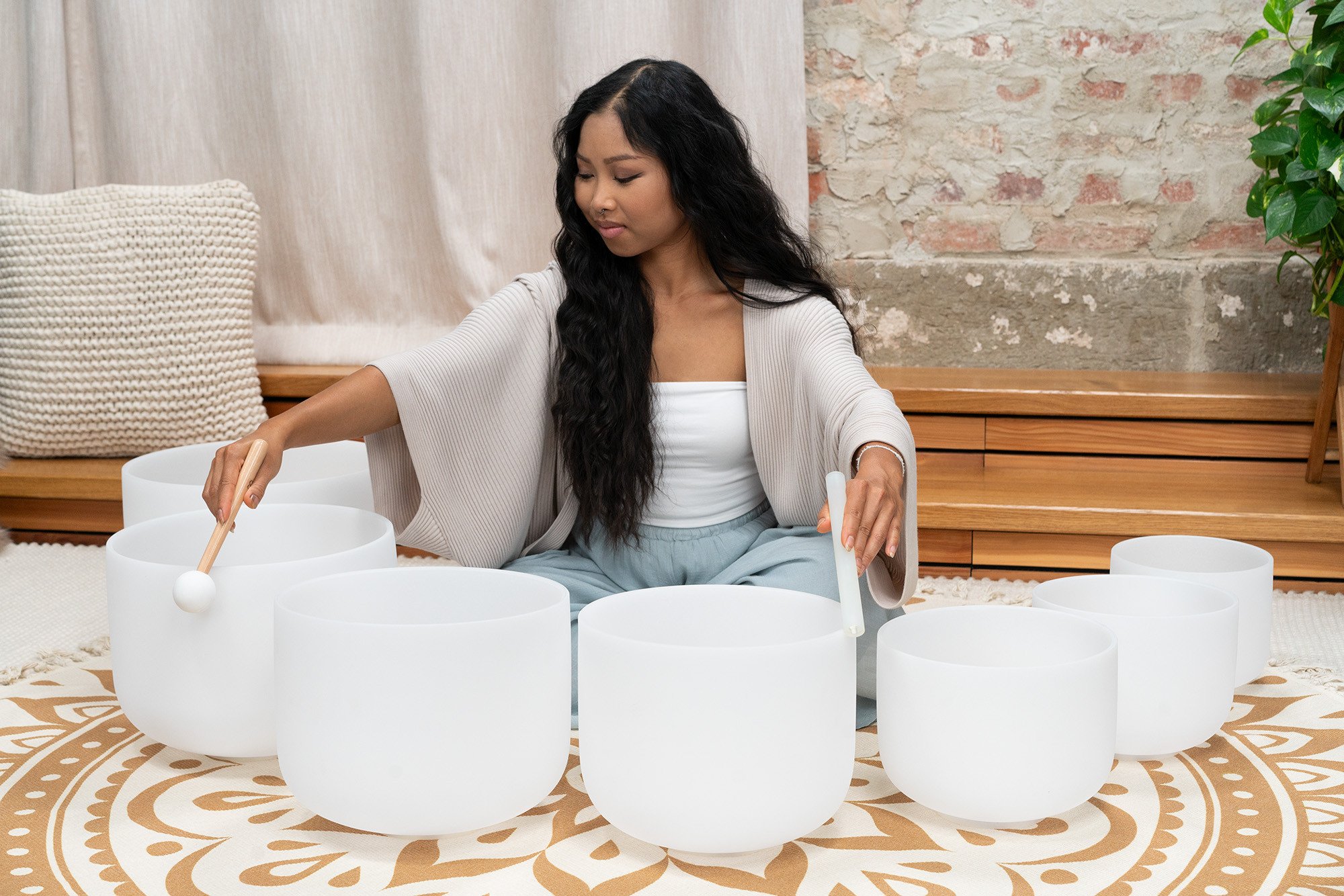 Crystal Singing Bowls Chakra Set - 7 teilig