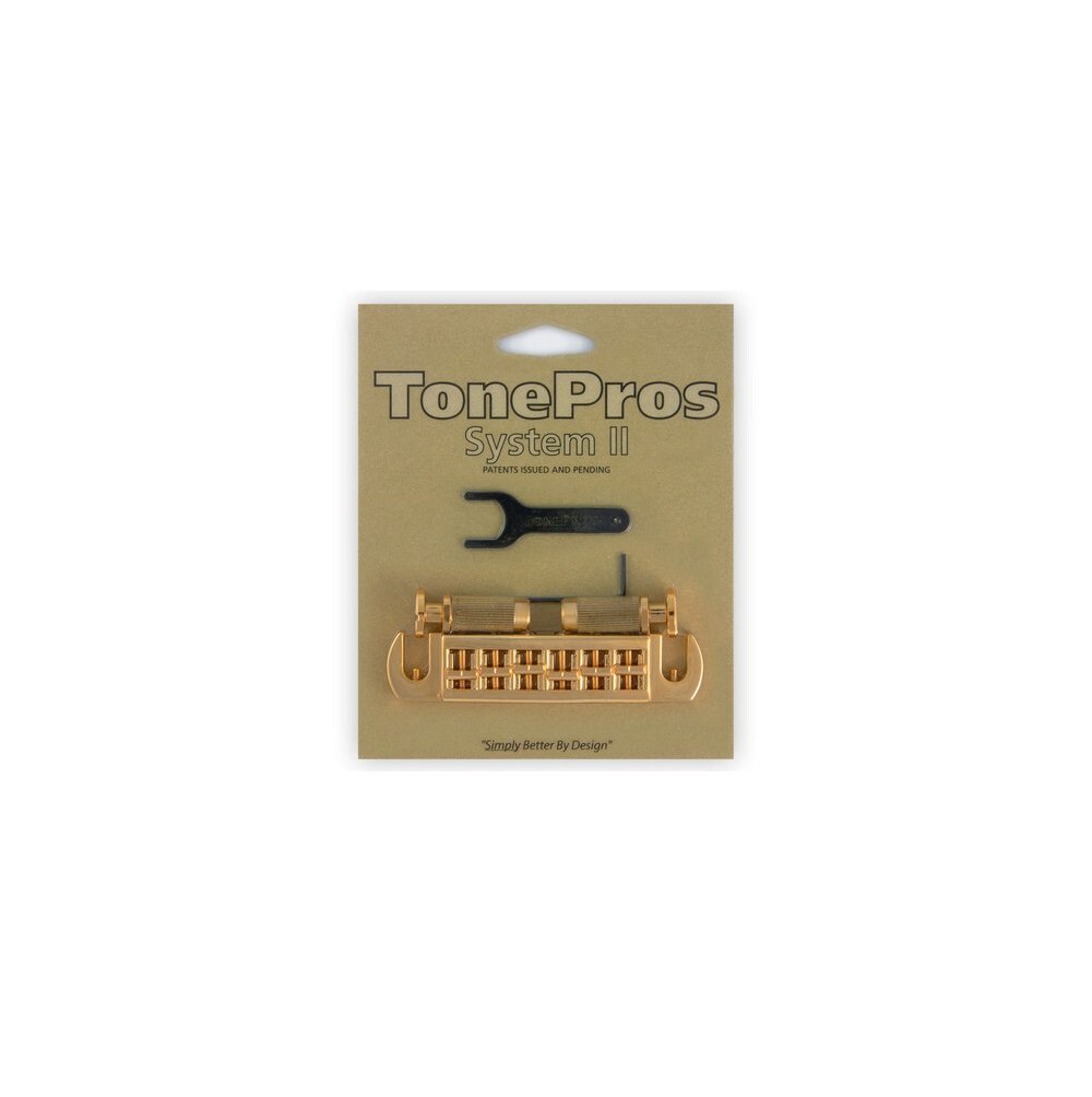AVT2M G Wraparound Bridge with MSPRS Locking Studs (Metric) - Gold