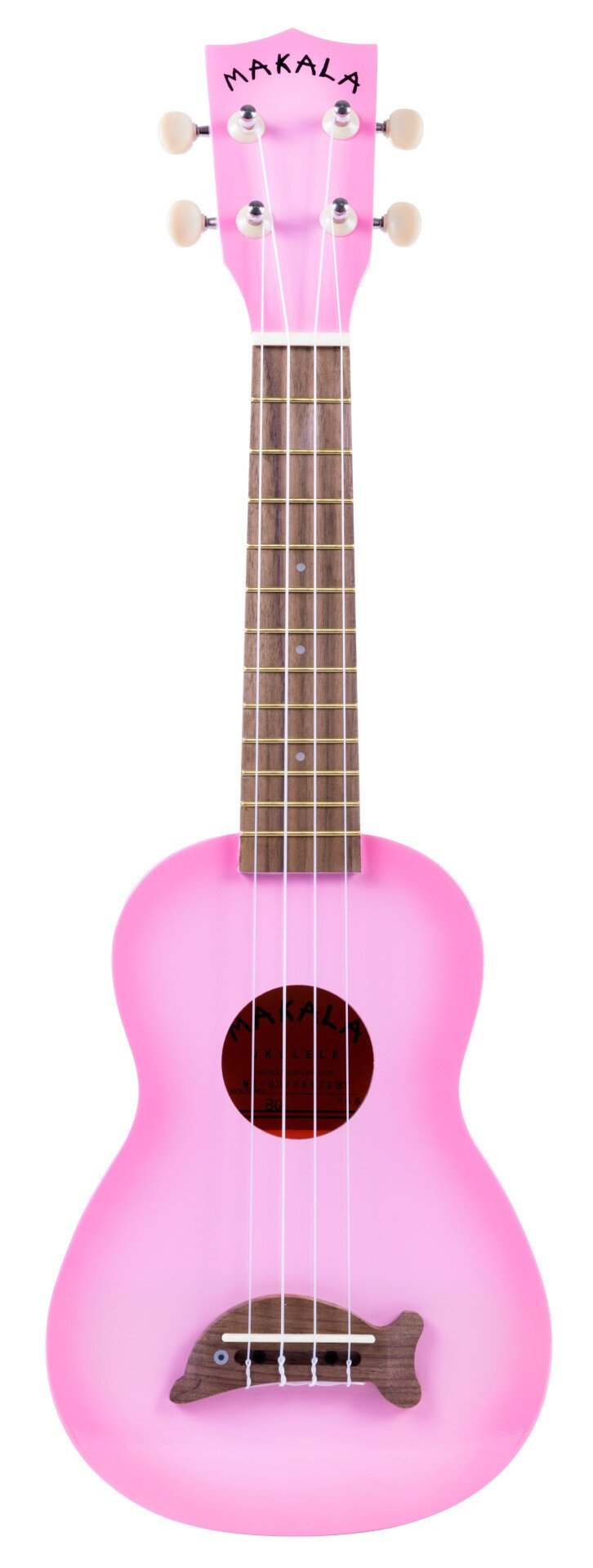 MK-SD-PKBURST - Pink Burst Soprano Dolphin Ukulele, with Tote Bag