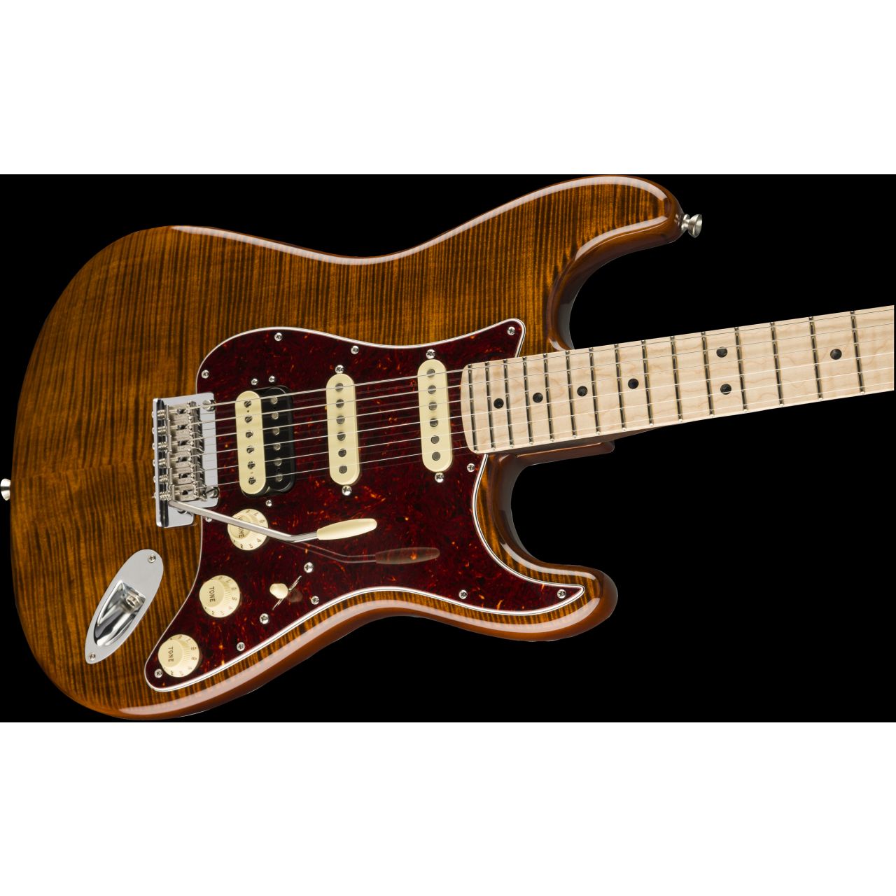 Rarities Flame Top Stratocaster® Golden Brown