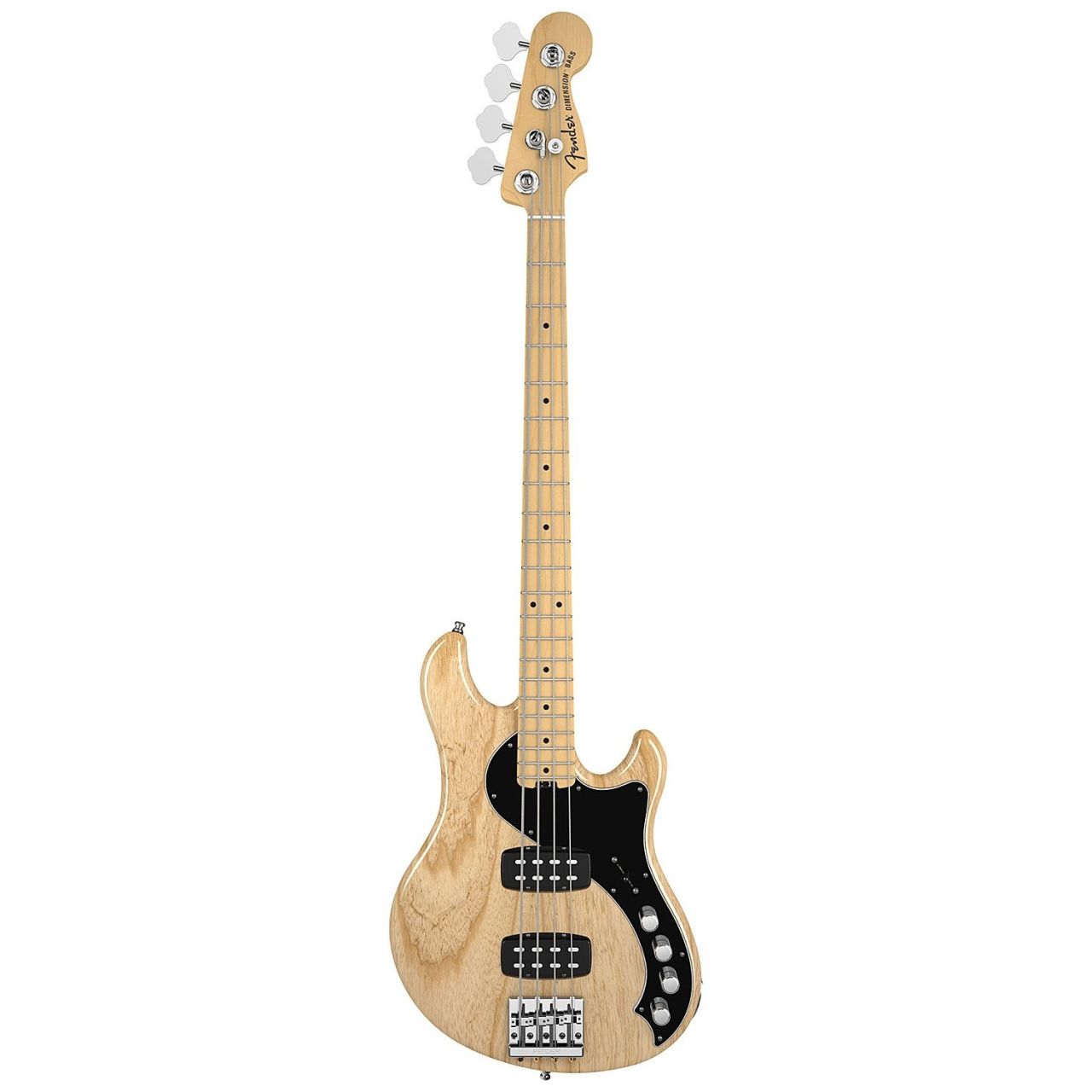 American Deluxe Dimension Bass IV HH MN Natural Ash
