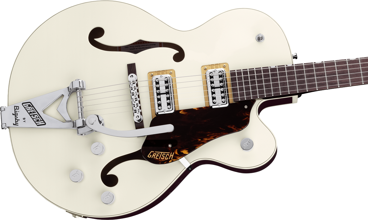 G6118T Players Edition Anniversary™  Two-Tone Vintage White/Walnut Stain