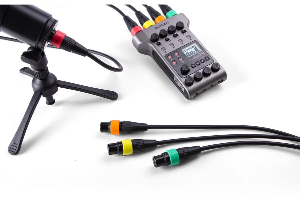 XLR-4C/CP XLR Mikrofonkabel mit ID Ringen