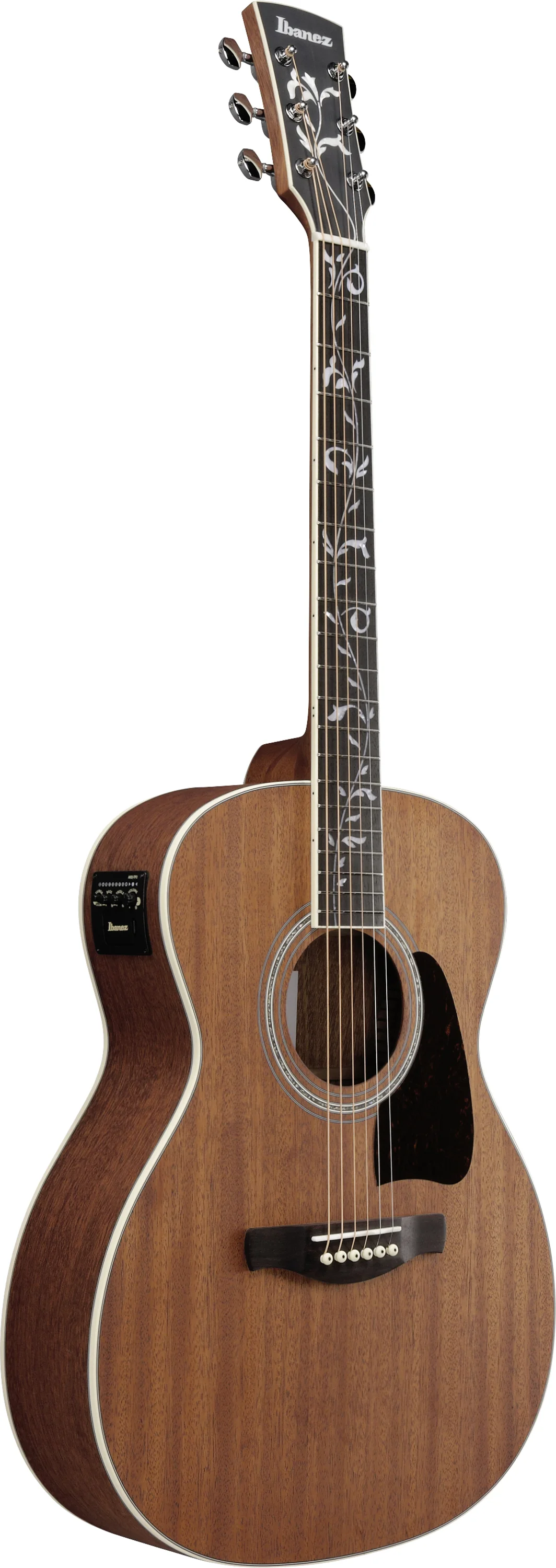Ibanez AC390MHE-OPN Westerngitarre Dreiviertelansicht: ¾ Perspektive