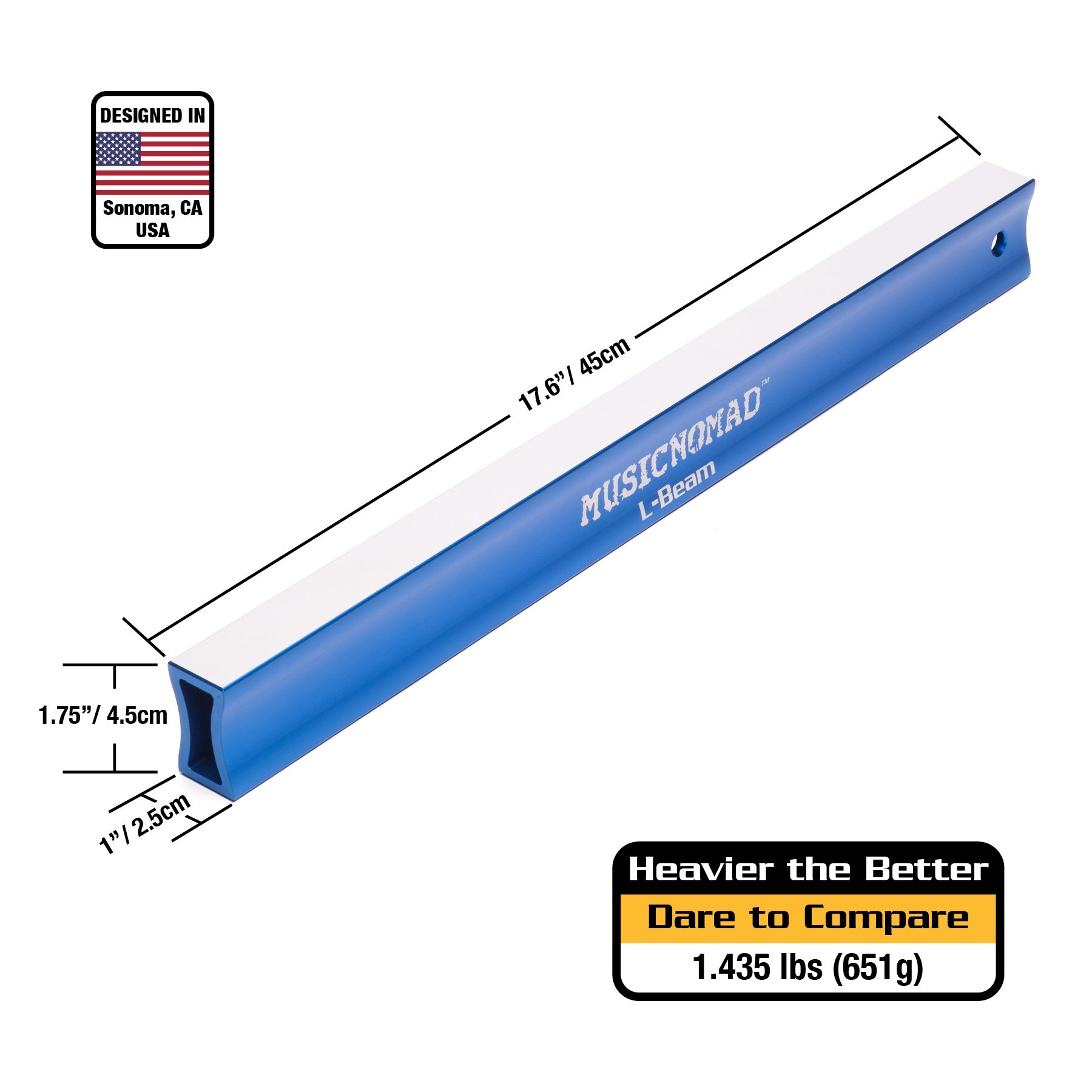 MN811 Fret Leveller 45cm LBeam
