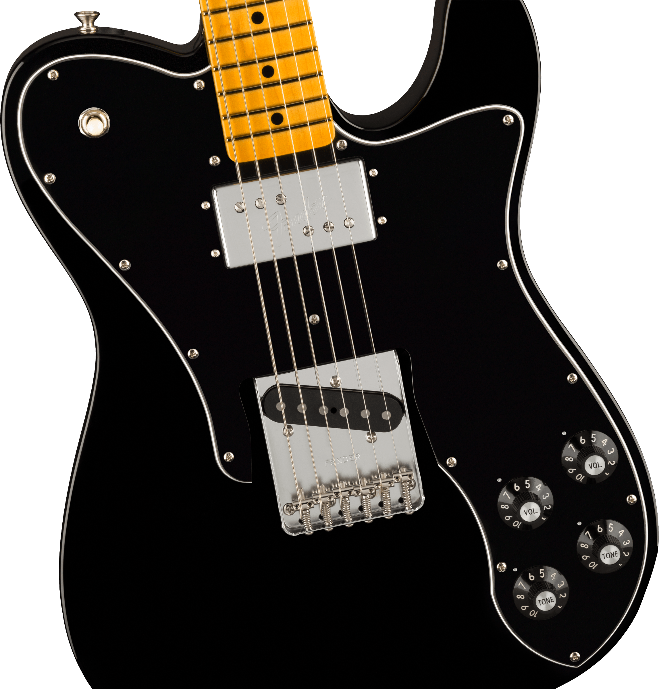 American Vintage II 1977 Telecaster Custom, Maple Fingerboard, Black