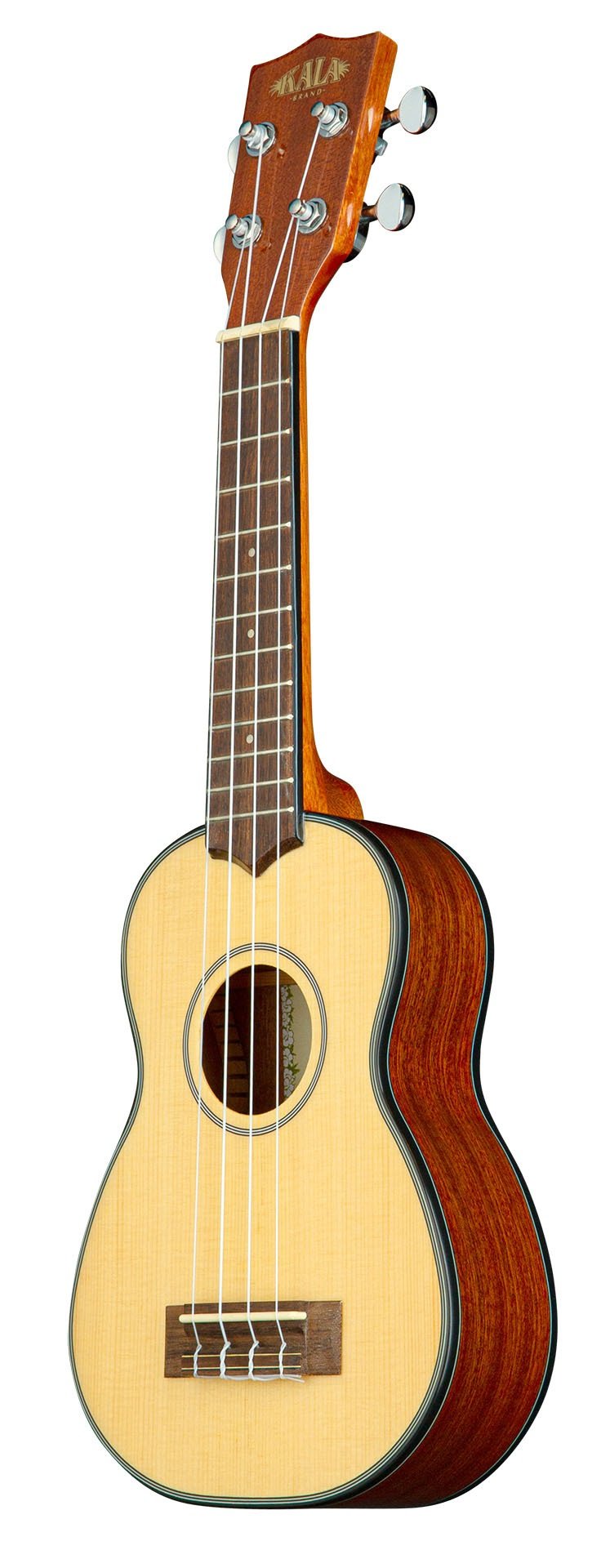 KALA KA-SSG RW - Solid Spruce Mahogany Soprano Ukulele, with Bag (UB-S)