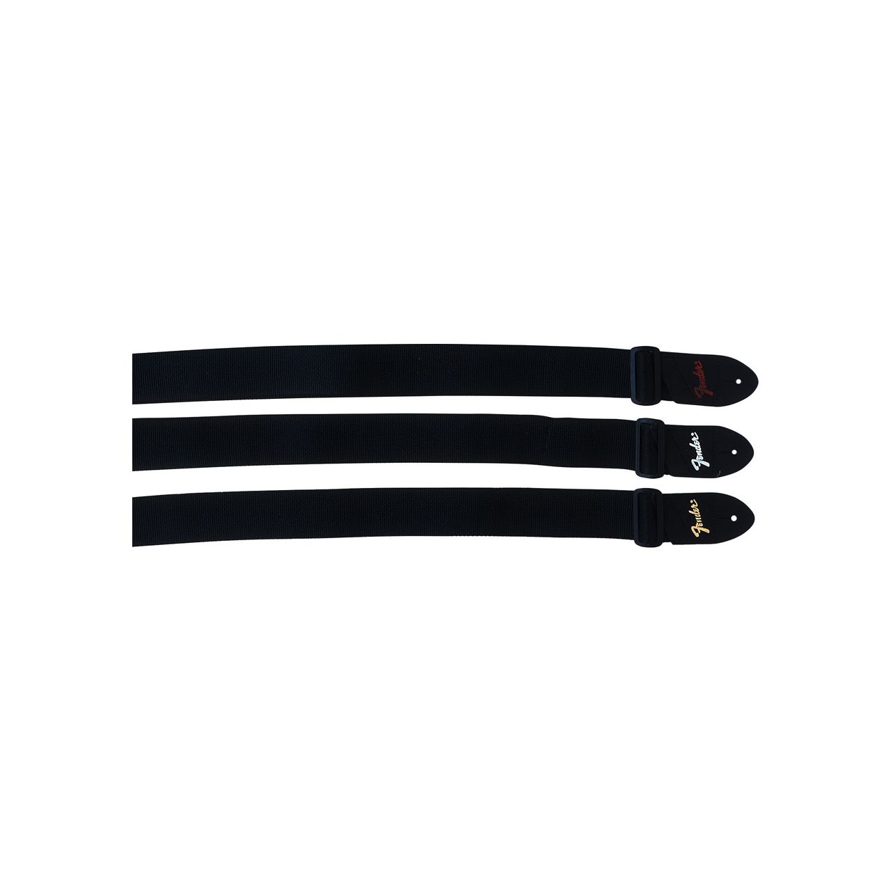 Pick 'n' Strap Gitarrengurt gold rot, silber