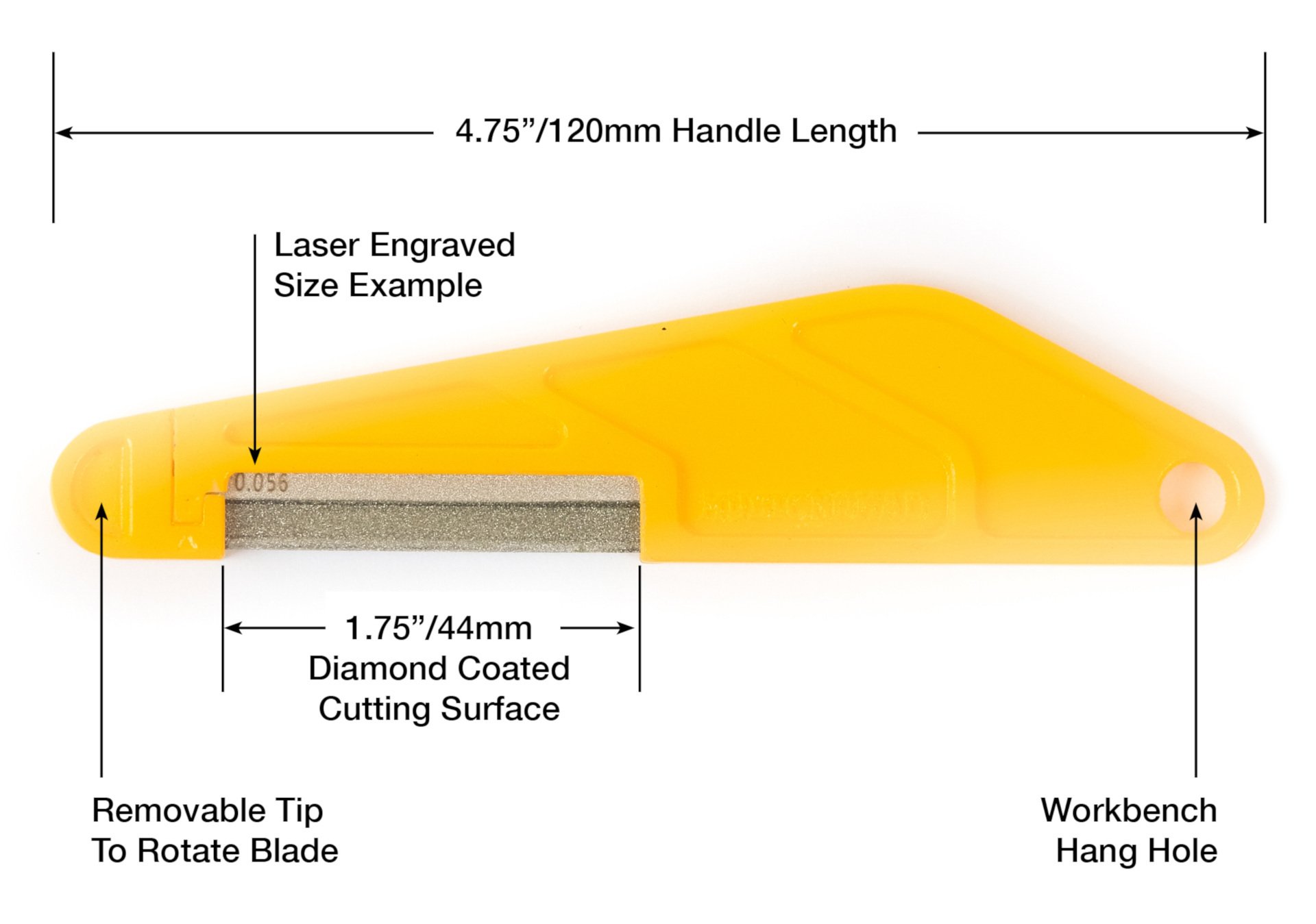 Diamond Coated Nut File (MN658) - .042" / 1.07 mm