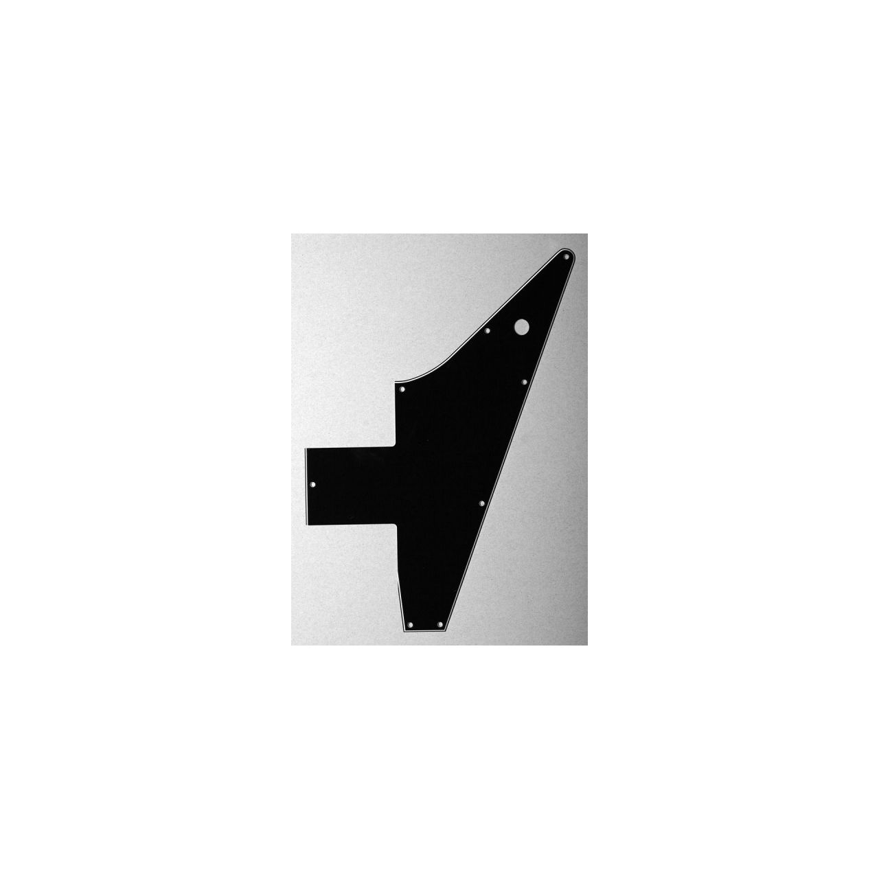 XEX3B Pickguard für Explorer, schwarz, 3-lagig