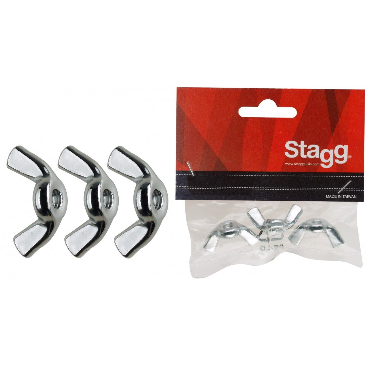 6 mm Flügelmutter (3 Stück)