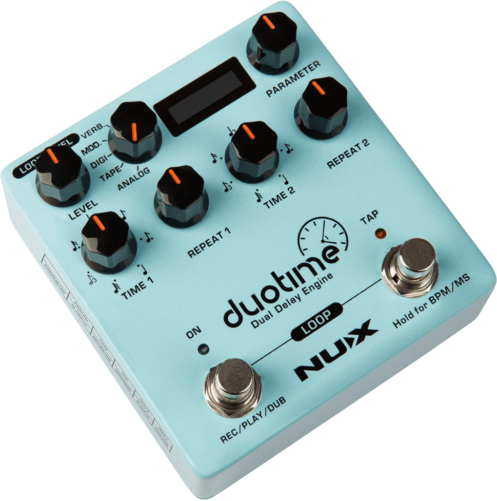 DUOTIME Double Delay Pedal mit Looper