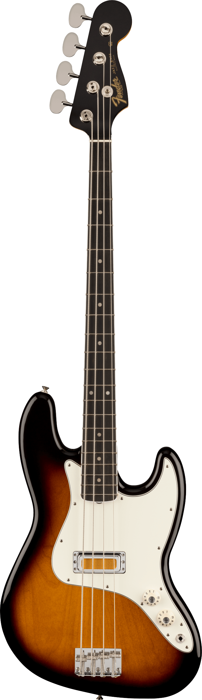 Gold Foil Jazz Bass®, Ebony Fingerboard, 2-Color Sunburst