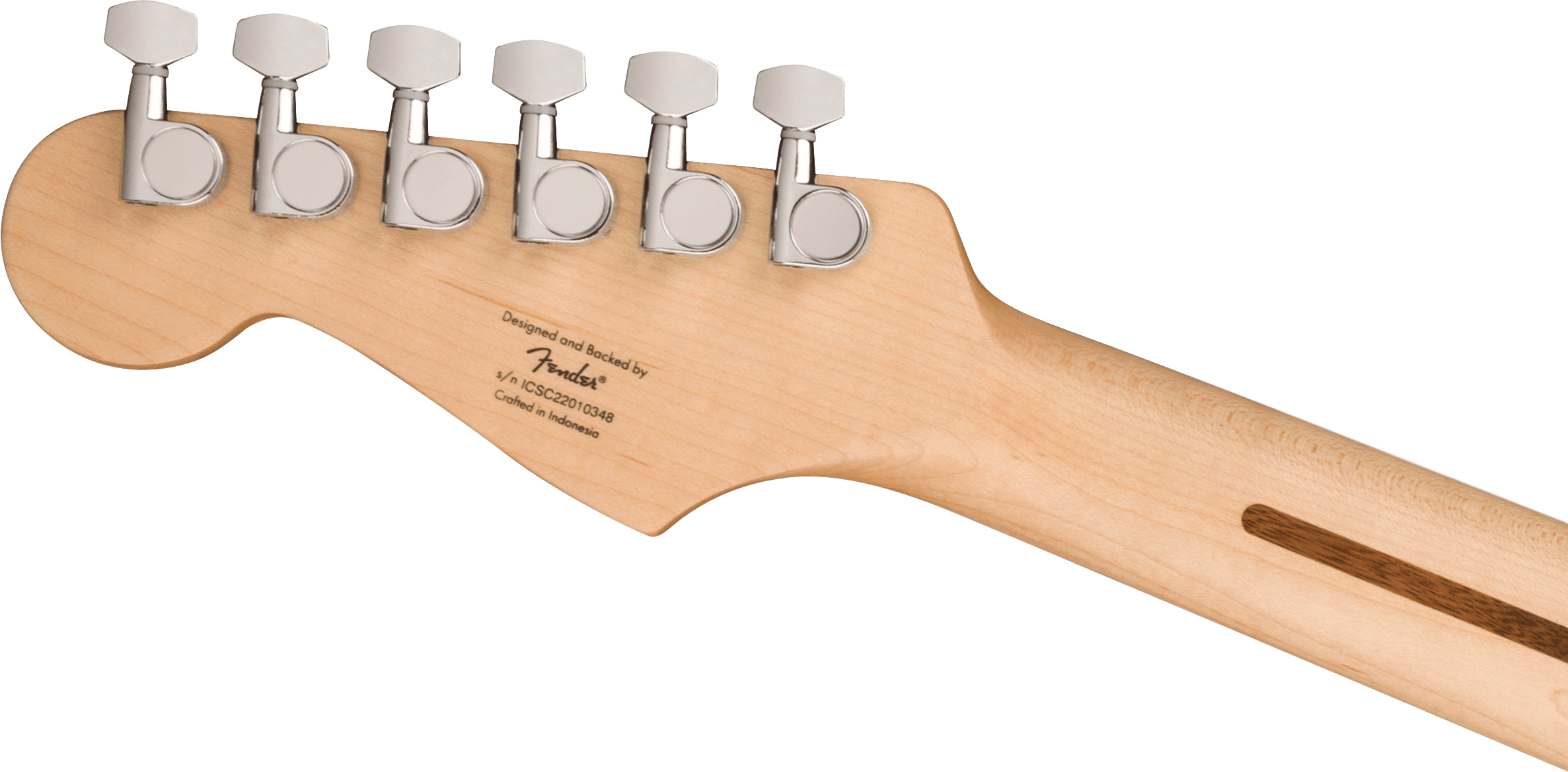 Sonic™ Stratocaster® HSS, Maple Fingerboard, White Pickguard, Tahitian Coral