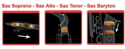 Saxophon-Dämpfer für Tenorsaxophon