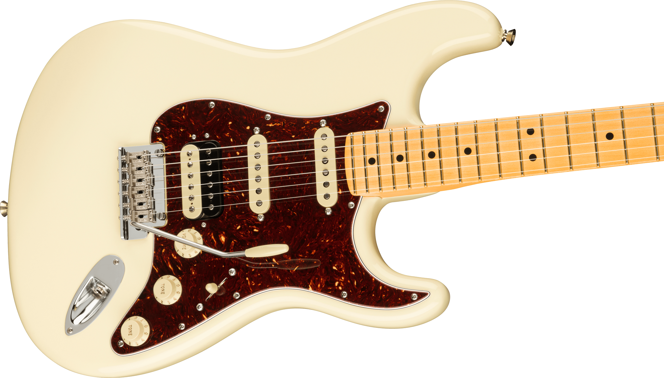 American Professional II Stratocaster® HSS, Maple Fingerboard, Olympic White