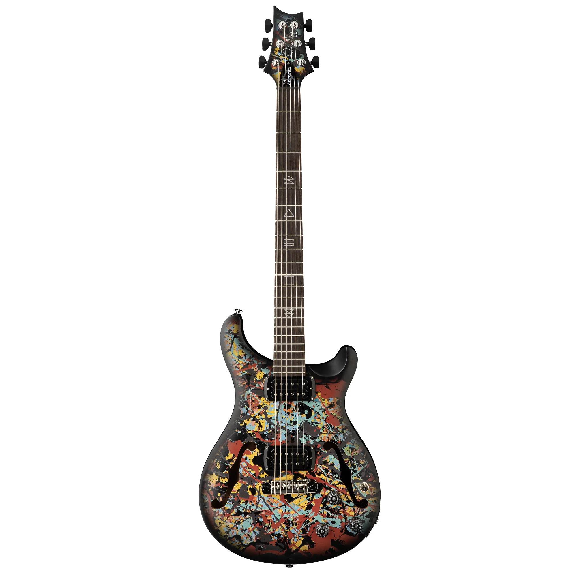 PRS Ed Sheeran Hollowbody Baritone LTD Vorderansicht Cosmic Splash