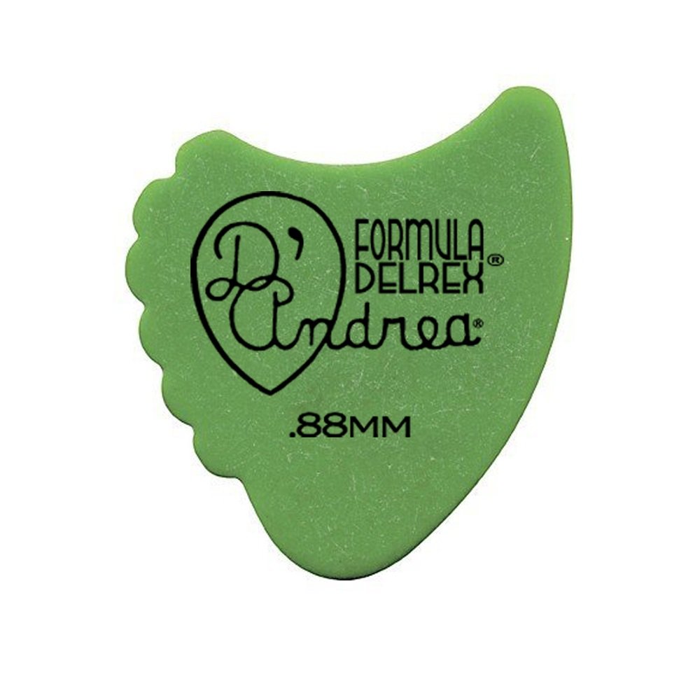 Formula Delrex Picks - 390 Shape (RD390 .88MH), 72 pcs Refill Bag, 0.88 mm, Green