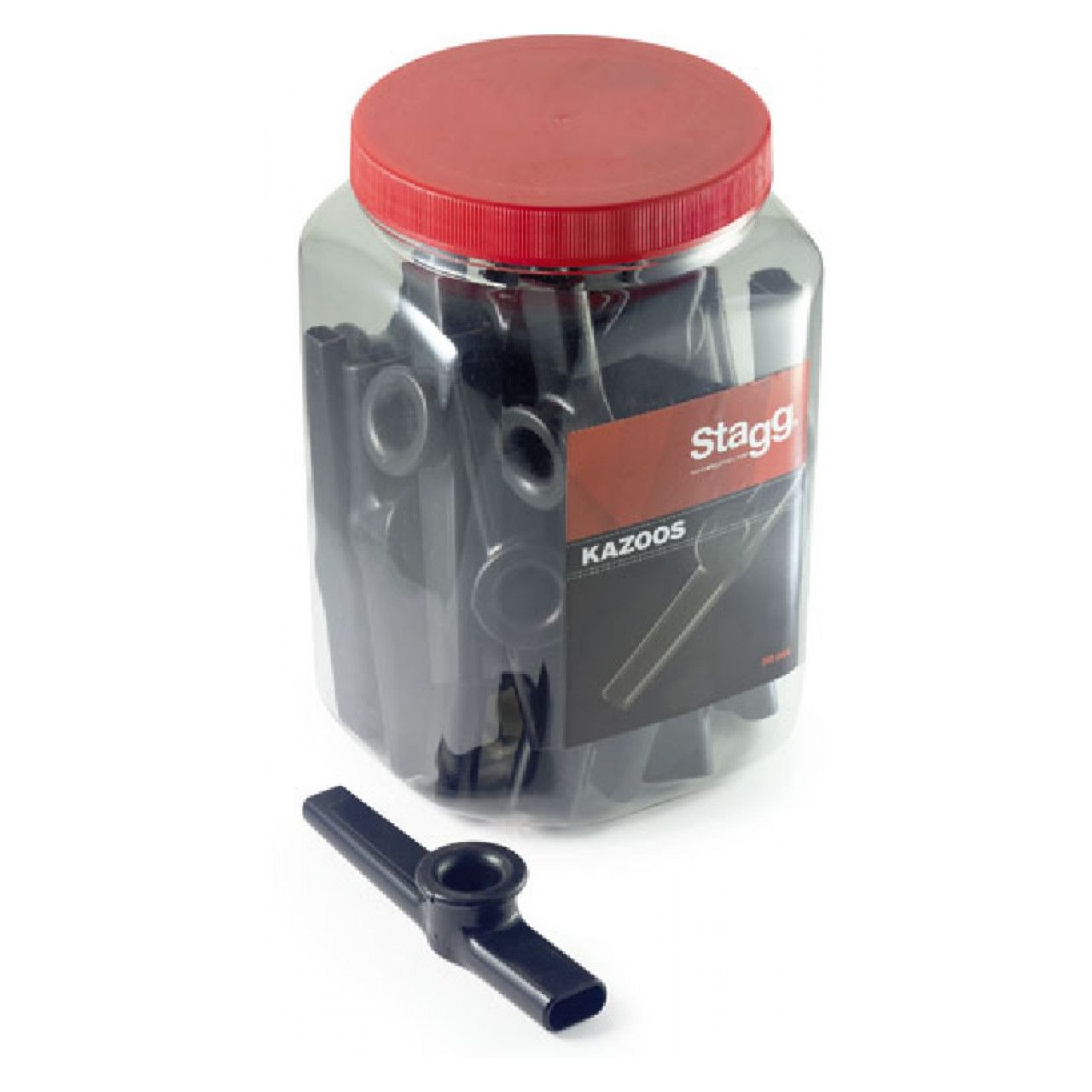 Kazoo-30 Kunststoff Box (30 Stück) schwarz