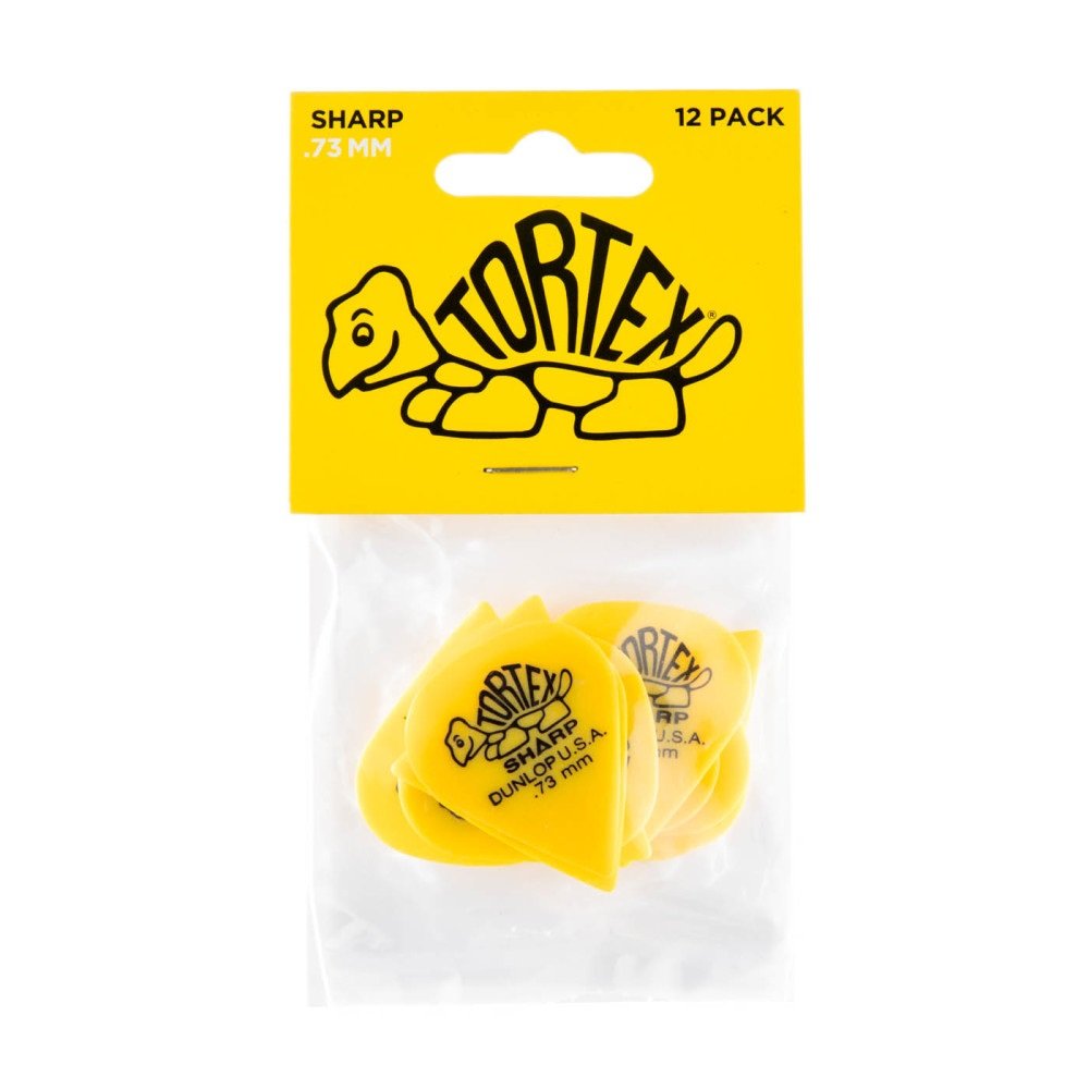 Tortex Sharp Picks, Player's Pack, 12 pcs., yellow, 0.73 mm
