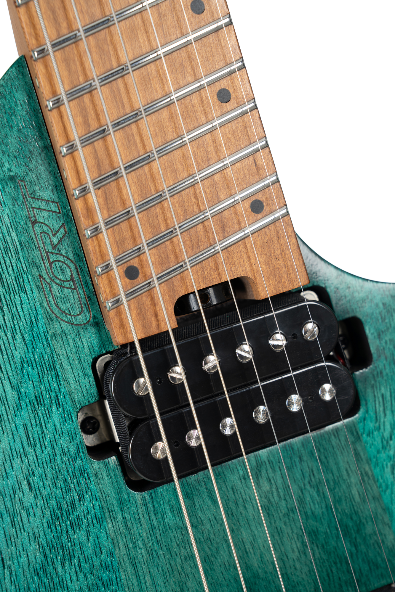 Space G6MS Semi Gloss Turquoise Headless E-Gitarre