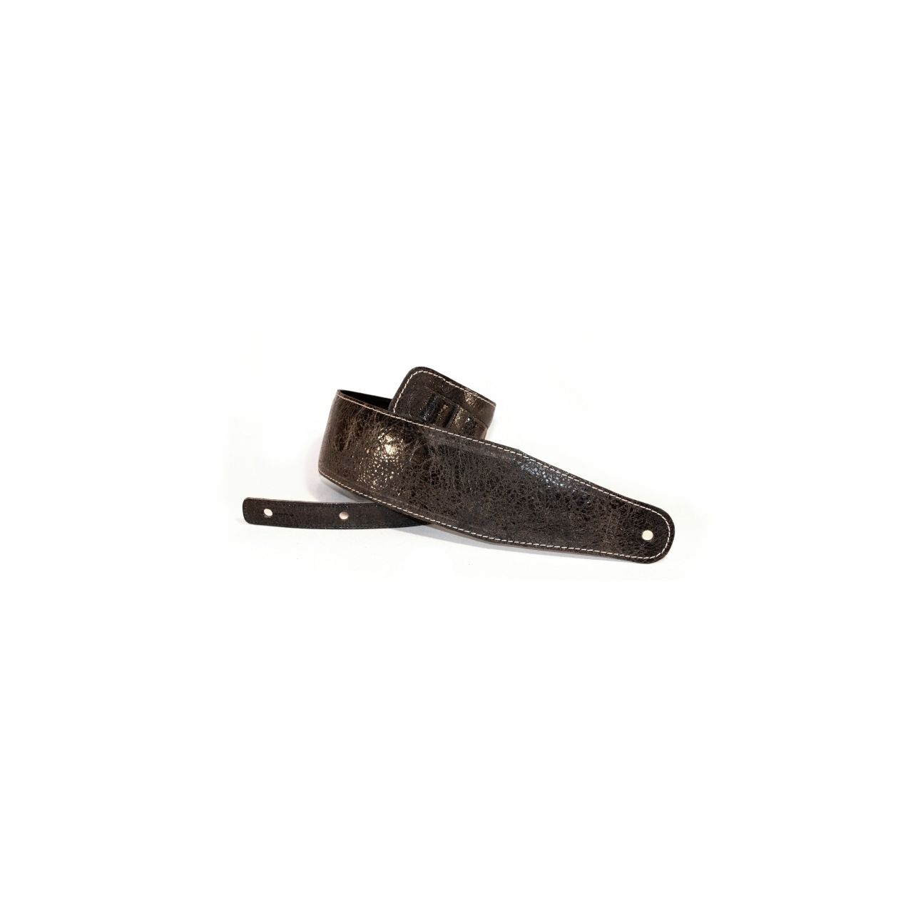 1059 Ledergurt Beaver's Tail Worn Black, Made in Germany