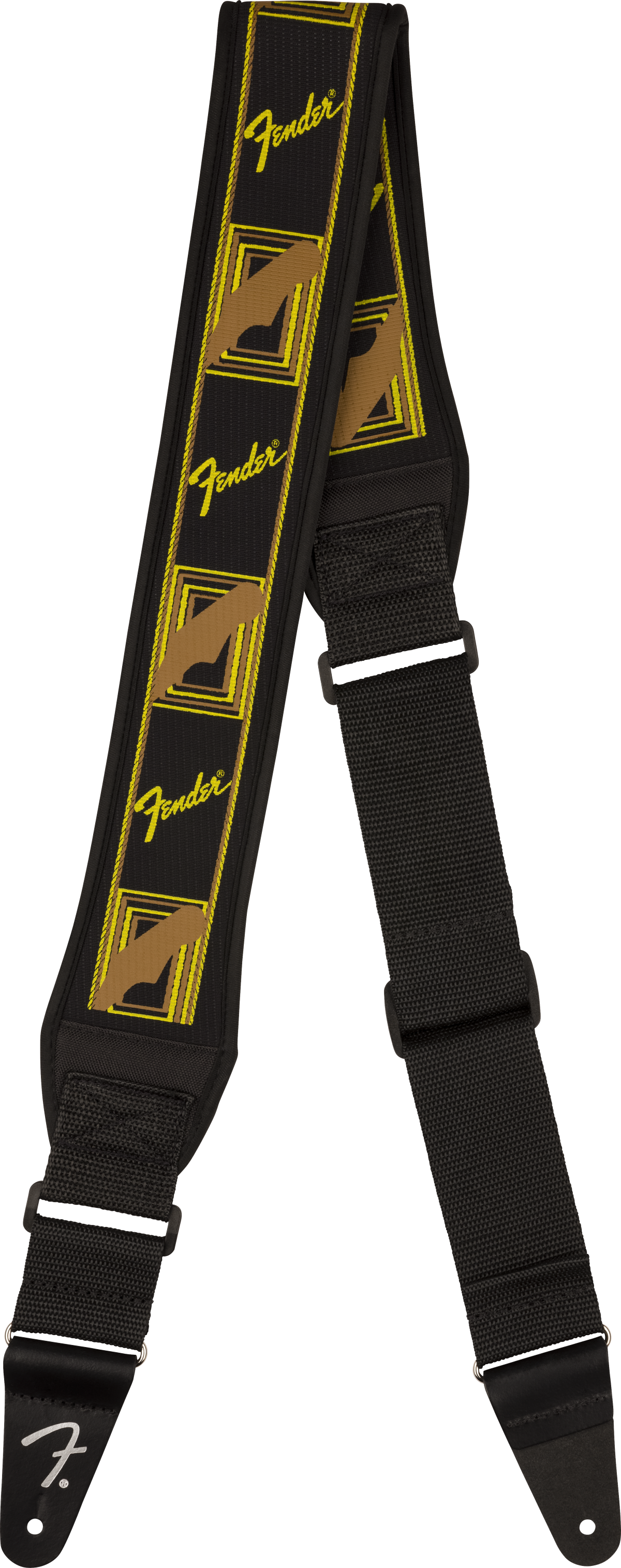 Swell™ Neoprene Strap, Blk/Ylw/Brn Mono, 2.5"