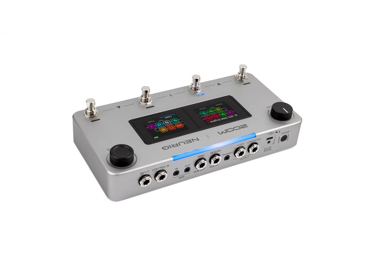 Gitarreneffektgerät, Loop-Switcher, Multieffektgerät, Fußschalter, Silberfarben