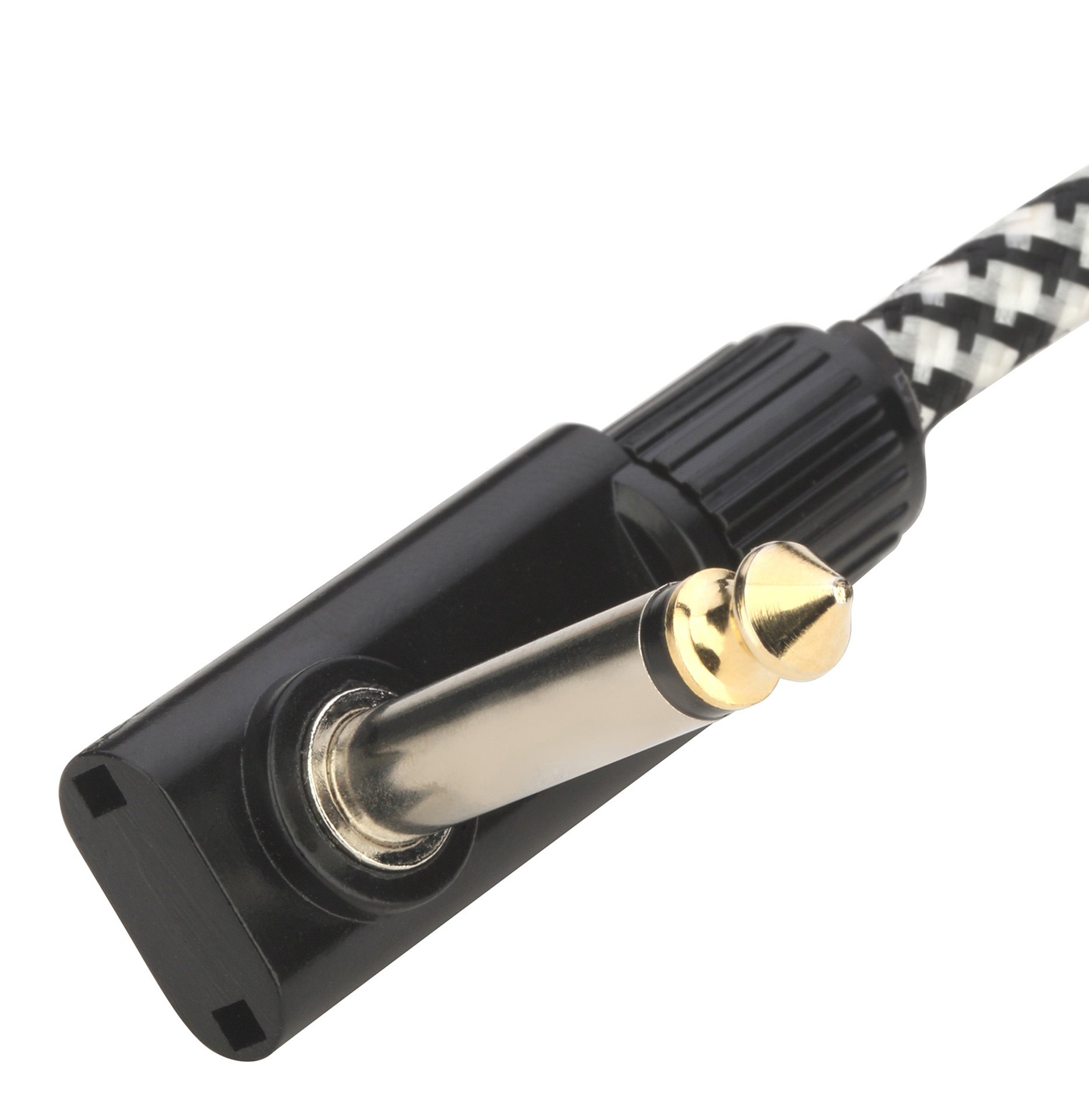 Salt&Pepper Tweed Series Flat Patch Cable - 5 cm