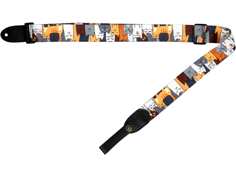 S35 Cats Polyester Ukulele Strap