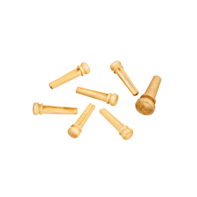 Bridge-Pins mit Gurtknopf, Satz aus Buchsbaum