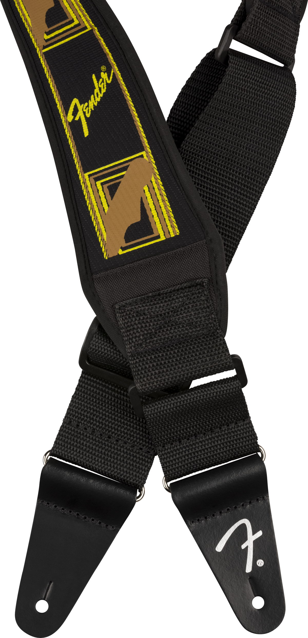 Swell™ Neoprene Strap, Blk/Ylw/Brn Mono, 2.5"