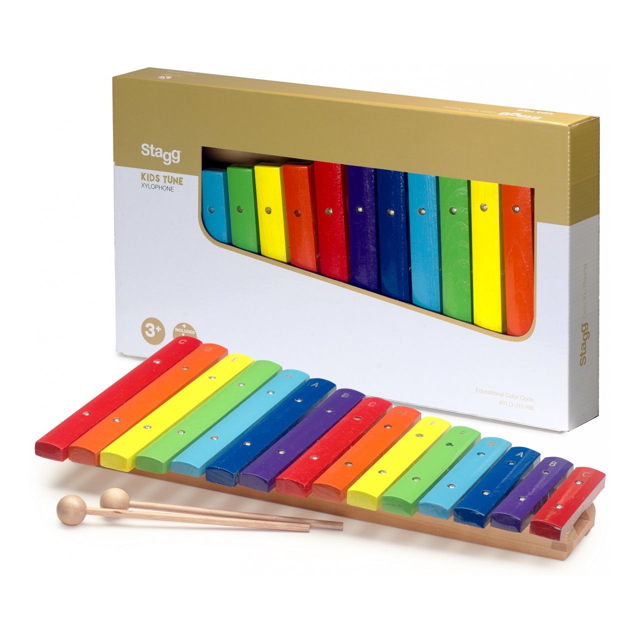 Xylophone mit 15 bunten Klangplatten