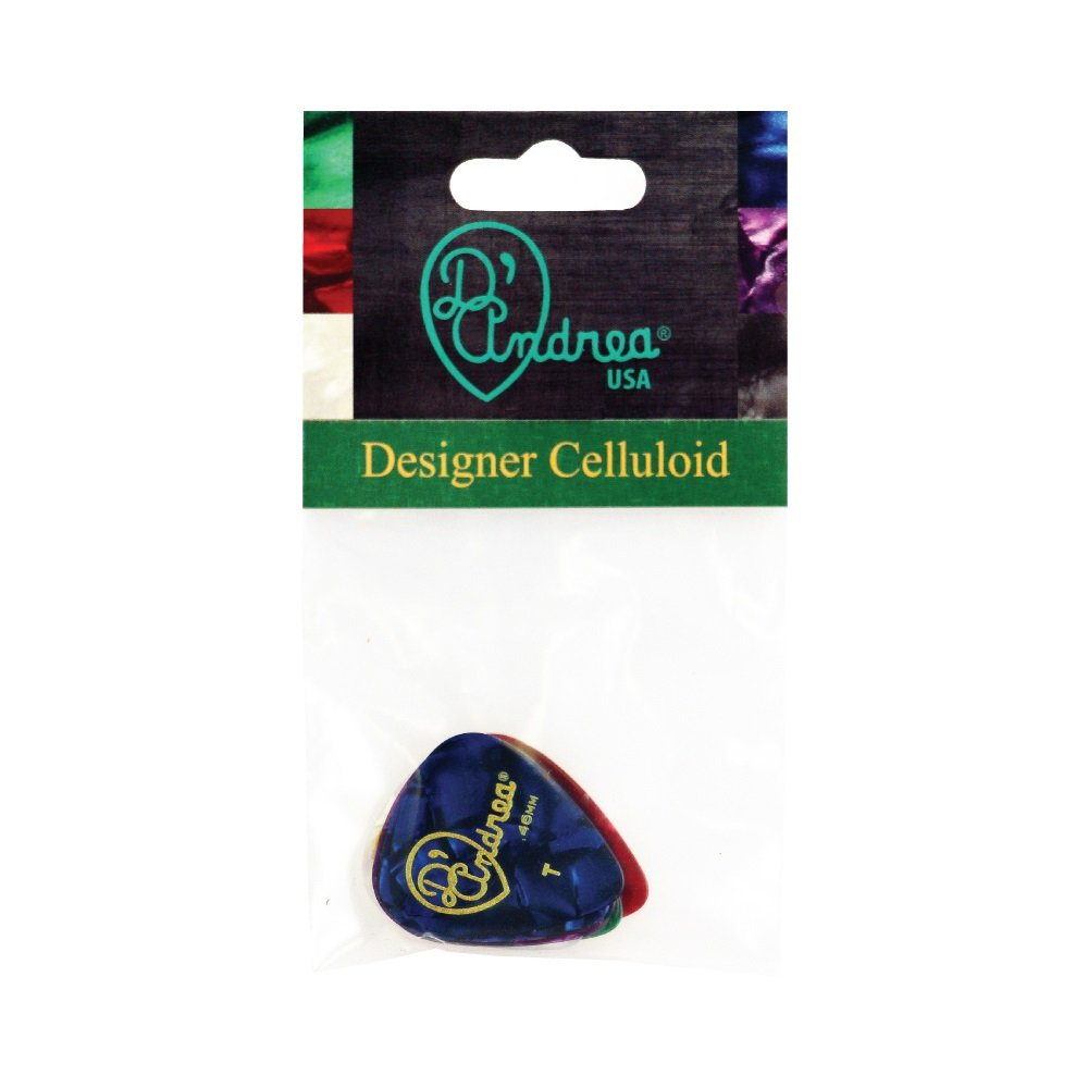 Designer Pearl Picks - 351 Shape (TDC351 .46TH), 12 pcs Assorted Pick Pack, 0.46 mm