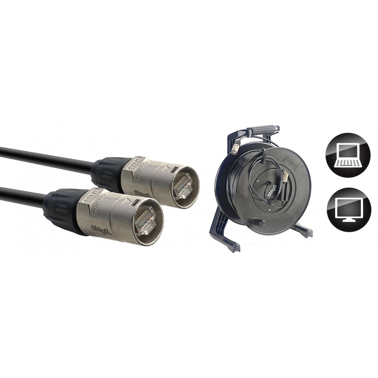 CAT6 Netzwerkkabel 50m Neutrik EtherCON